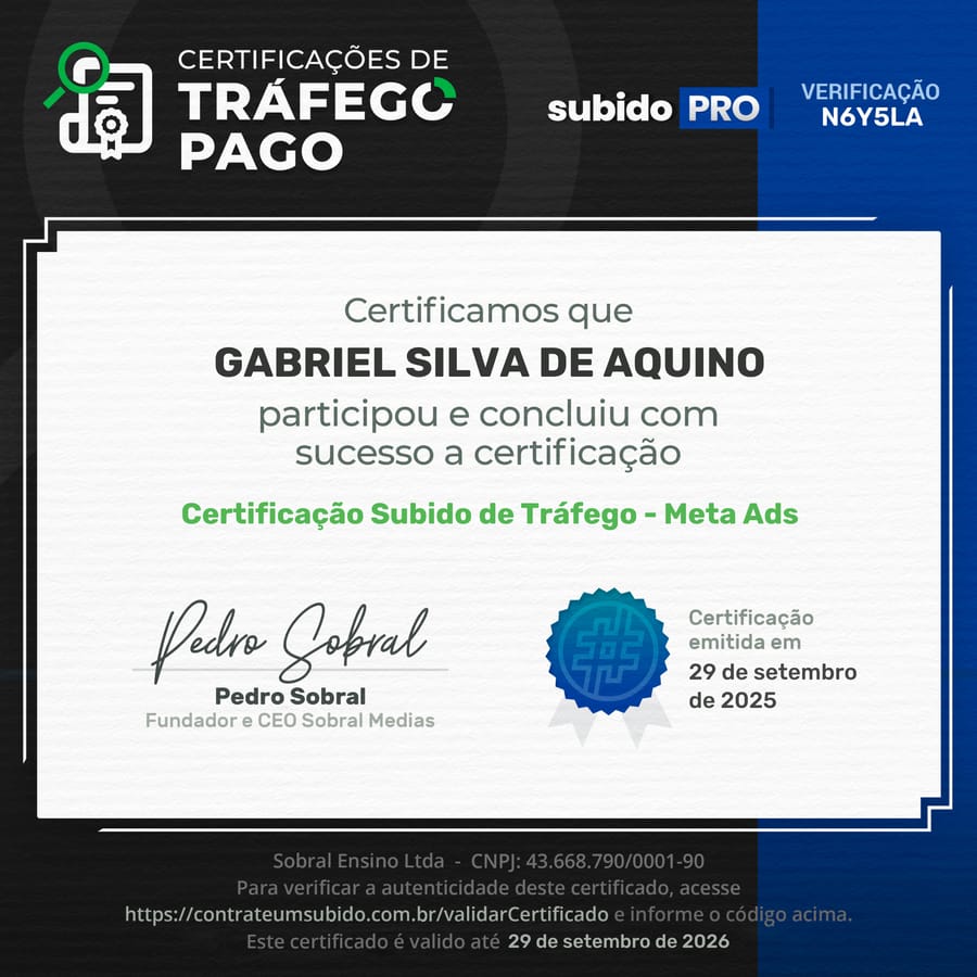 Certificação em Meta Ads